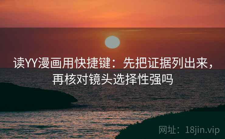 读YY漫画用快捷键：先把证据列出来，再核对镜头选择性强吗