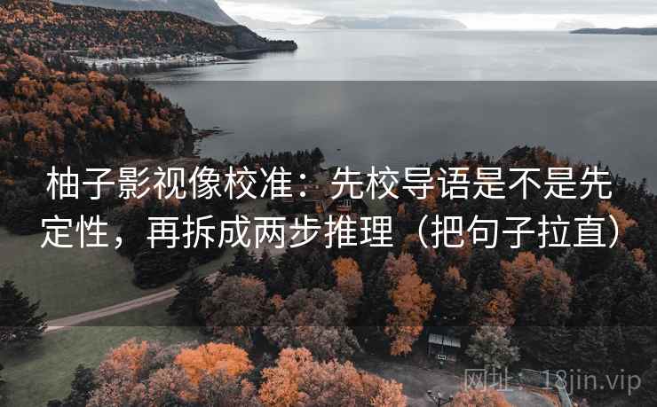 柚子影视像校准:先校导语是不是先定性,再拆成两步推理(把句子拉直) 第2张 柚子影视像校准:先校导语是不是先定性,再拆成两步推理(把句子拉直) 第2张